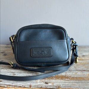 Dooney & Bourke Vintage Blue Navy Leather Crossbody Bag